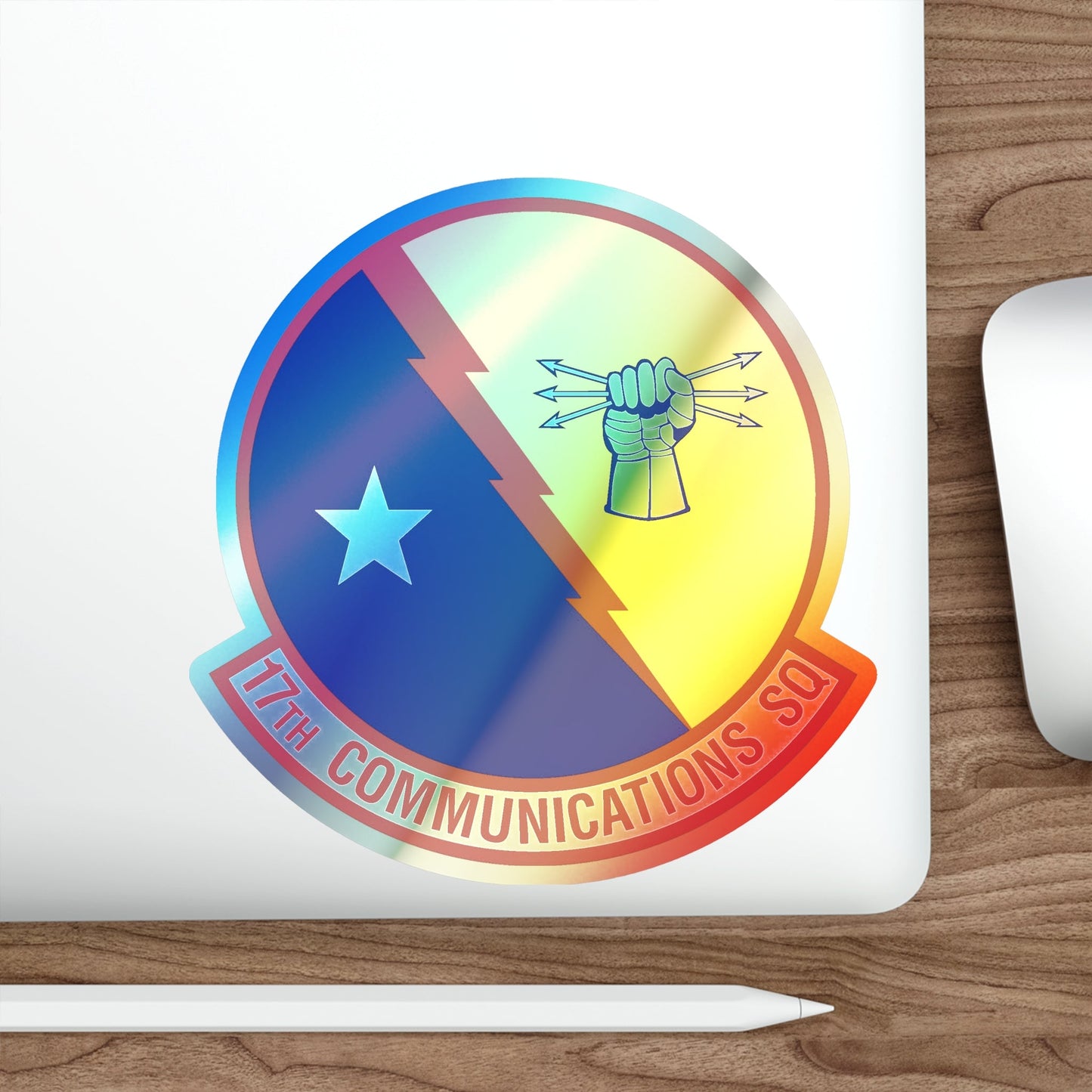 17th Communications Squadron (U.S. Air Force) Holographic STICKER Die-Cut Vinyl Decal-The Sticker Space