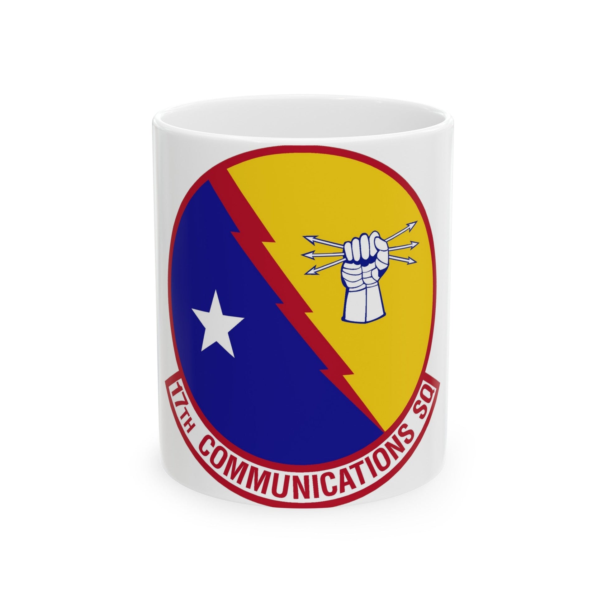 17th Communications Squadron (U.S. Air Force) White Coffee Mug-11oz-The Sticker Space