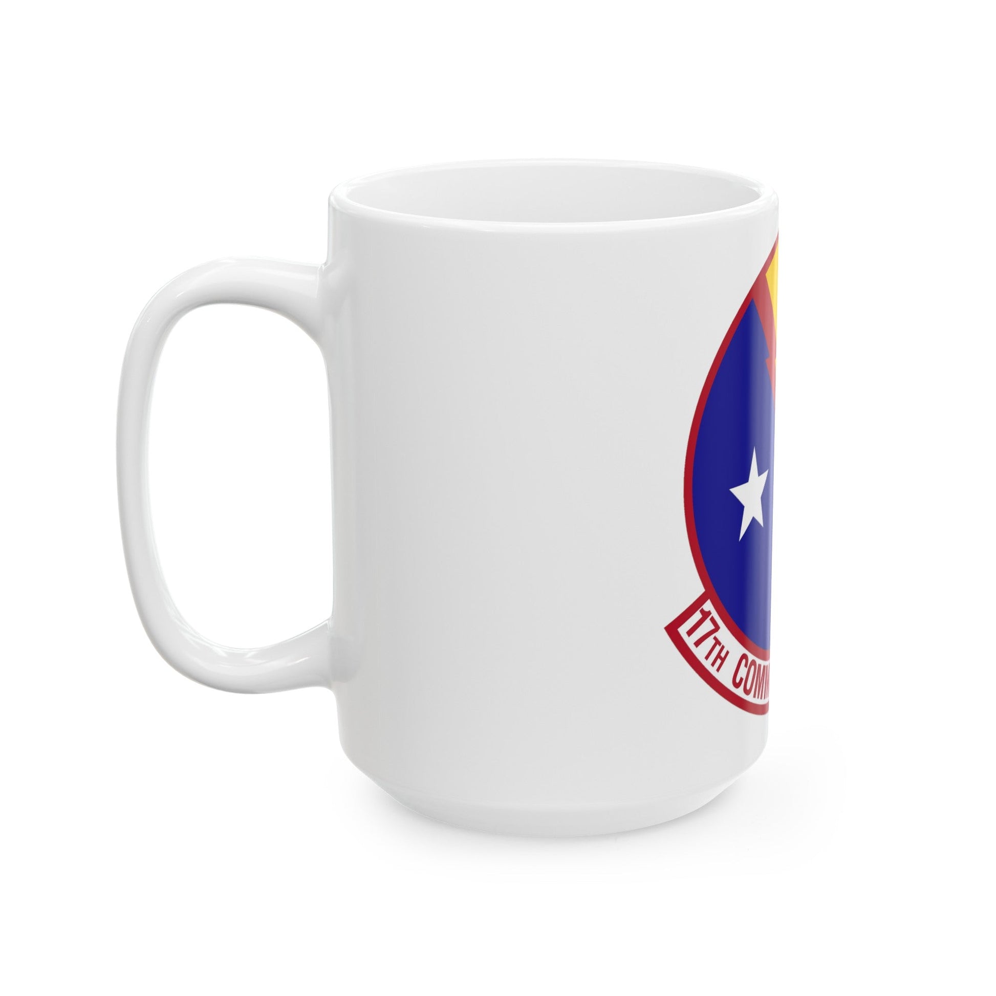 17th Communications Squadron (U.S. Air Force) White Coffee Mug-The Sticker Space