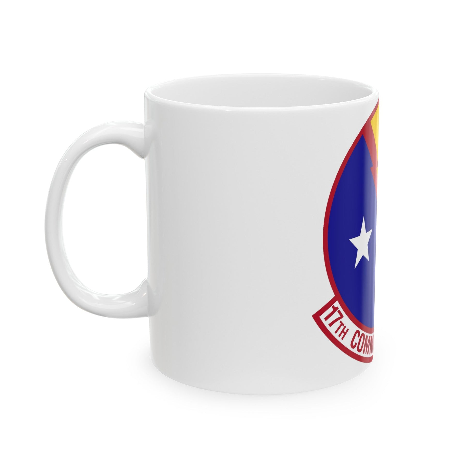 17th Communications Squadron (U.S. Air Force) White Coffee Mug-The Sticker Space