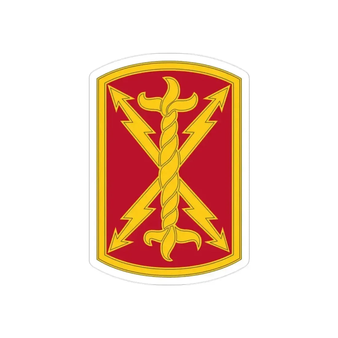17th Field Artillery Brigade (U.S. Army) REVERSE PRINT Transparent Die-Cut STICKER 2 Inch Die-Cut Transparent - The Sticker Space