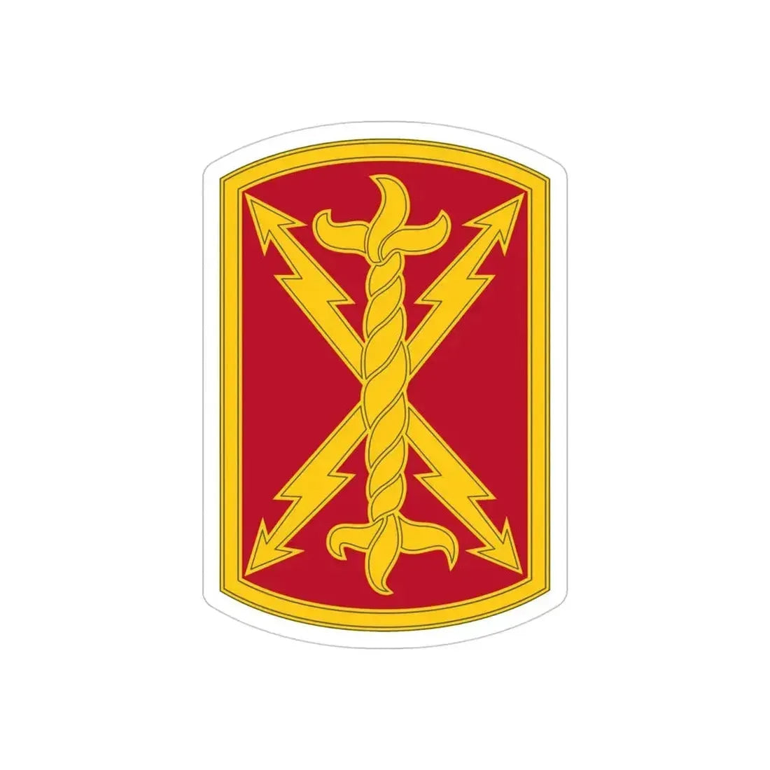 17th Field Artillery Brigade (U.S. Army) REVERSE PRINT Transparent Die-Cut STICKER 4 Inch Die-Cut Transparent - The Sticker Space