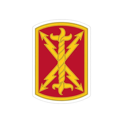 17th Field Artillery Brigade (U.S. Army) REVERSE PRINT Transparent Die-Cut STICKER 4 Inch Die-Cut Transparent - The Sticker Space