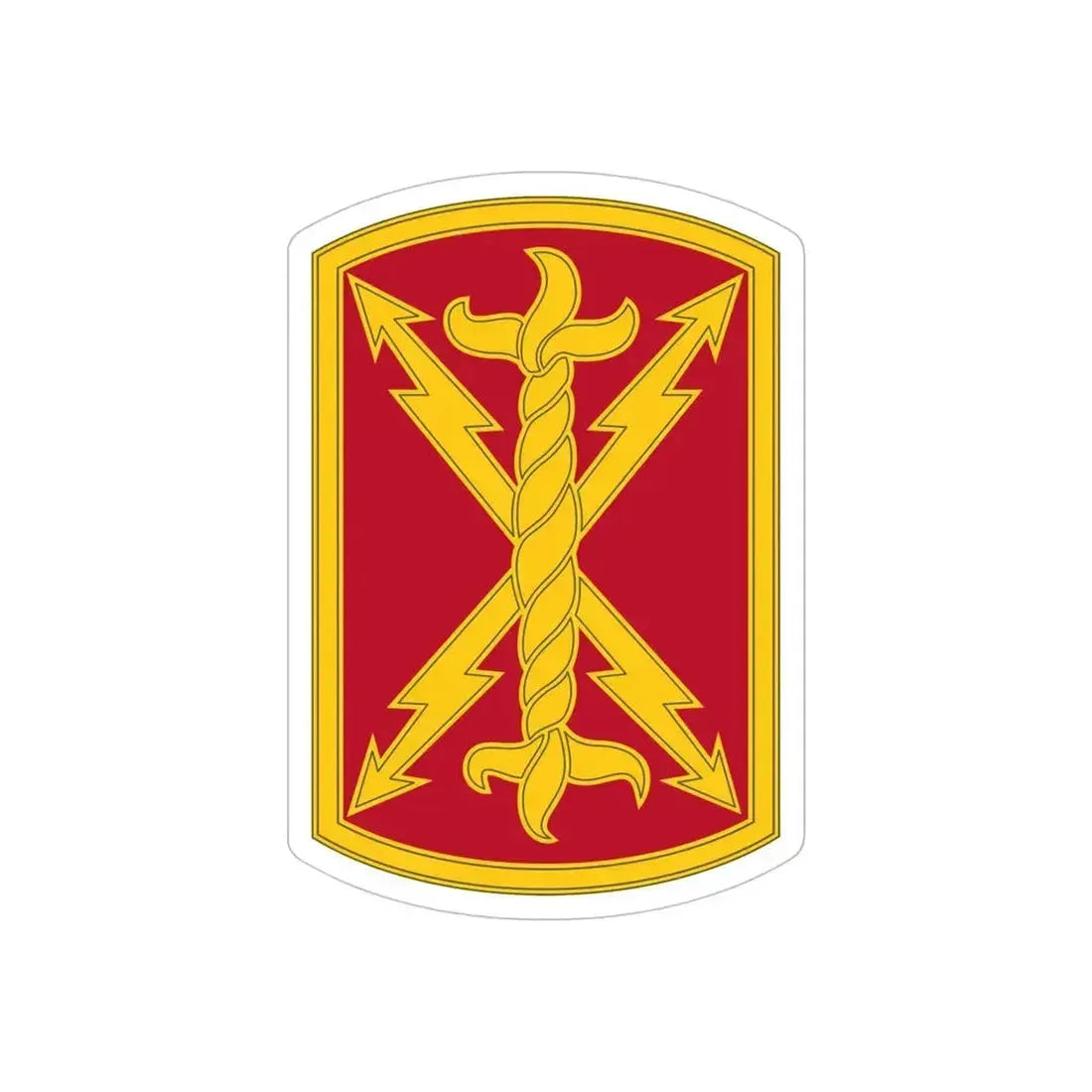 17th Field Artillery Brigade (U.S. Army) REVERSE PRINT Transparent Die-Cut STICKER 5 Inch Die-Cut Transparent - The Sticker Space