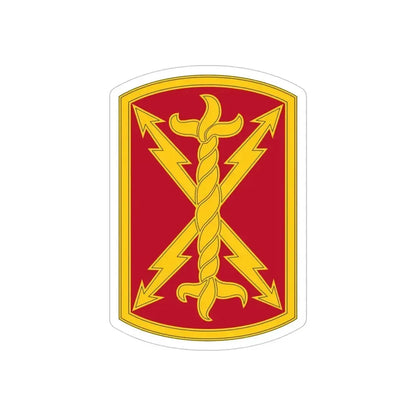 17th Field Artillery Brigade (U.S. Army) REVERSE PRINT Transparent Die-Cut STICKER 5 Inch Die-Cut Transparent - The Sticker Space