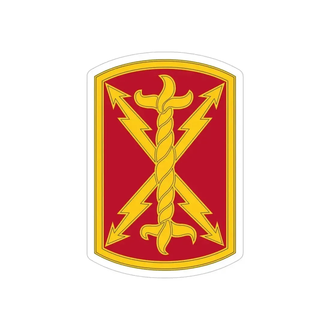 17th Field Artillery Brigade (U.S. Army) REVERSE PRINT Transparent Die-Cut STICKER 6 Inch Die-Cut Transparent - The Sticker Space