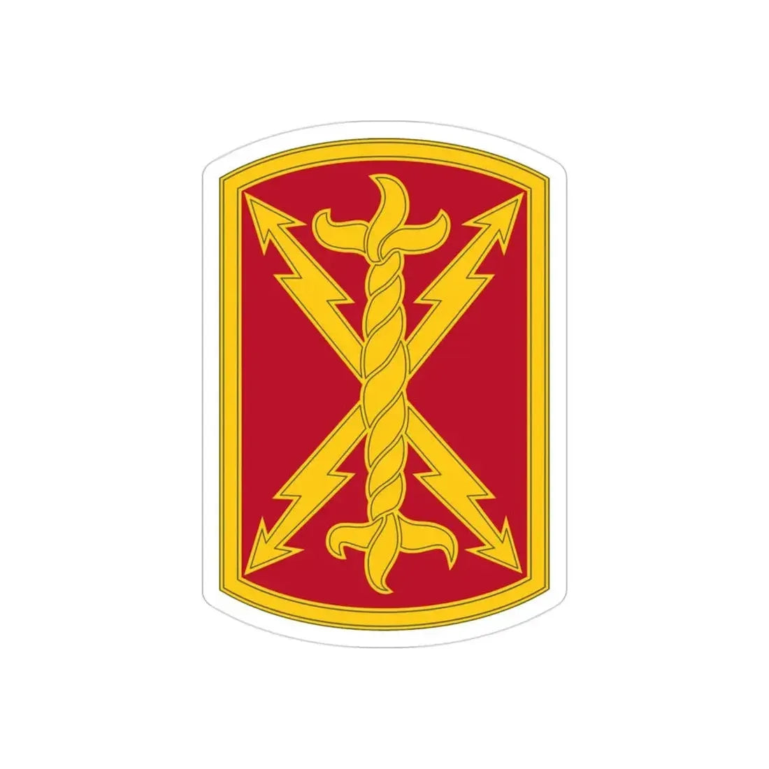 17th Field Artillery Brigade (U.S. Army) REVERSE PRINT Transparent Die-Cut STICKER - The Sticker Space