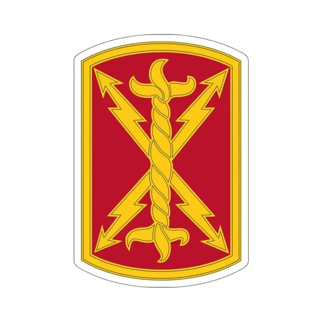 17th Field Artillery Brigade (U.S. Army) STICKER Vinyl Kiss-Cut Decal 4 Inch White - The Sticker Space