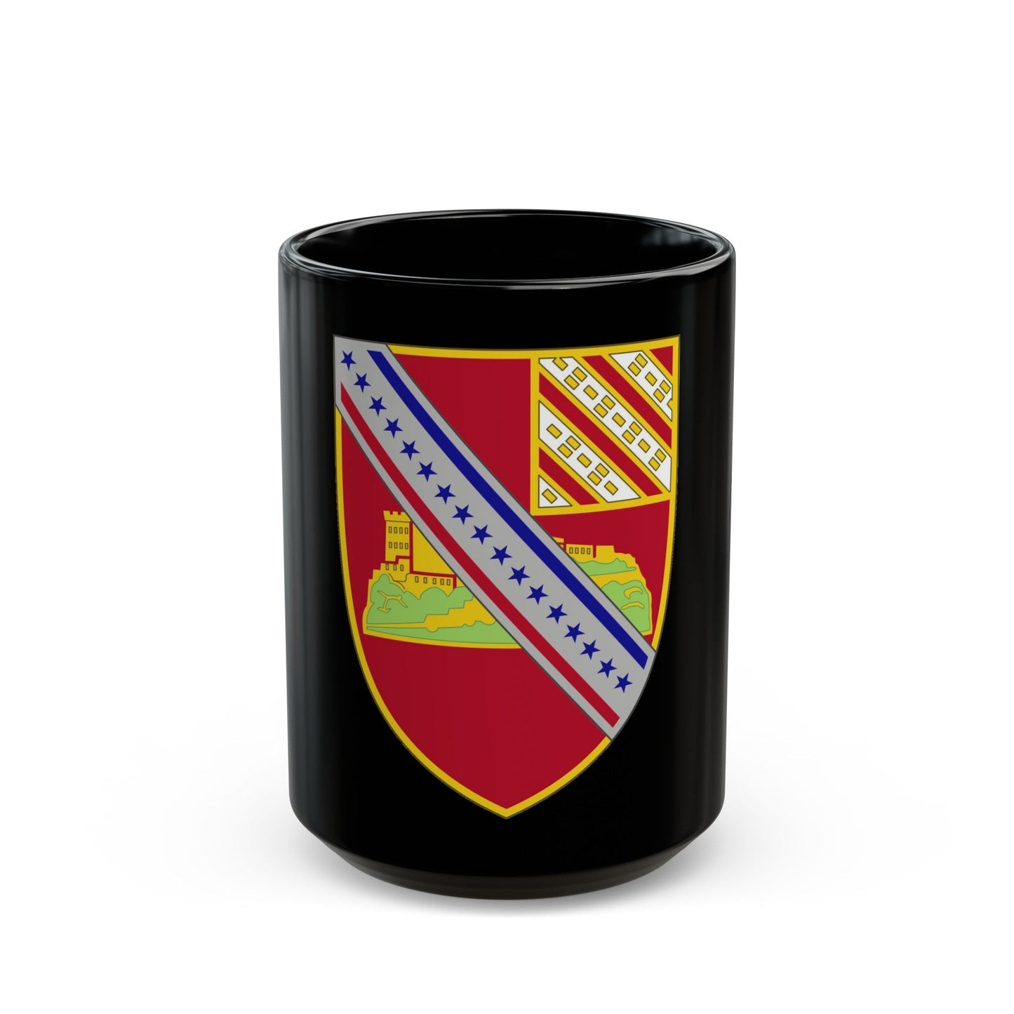 17th Field Artillery Regiment (U.S. Army) Black Coffee Mug-15oz-The Sticker Space