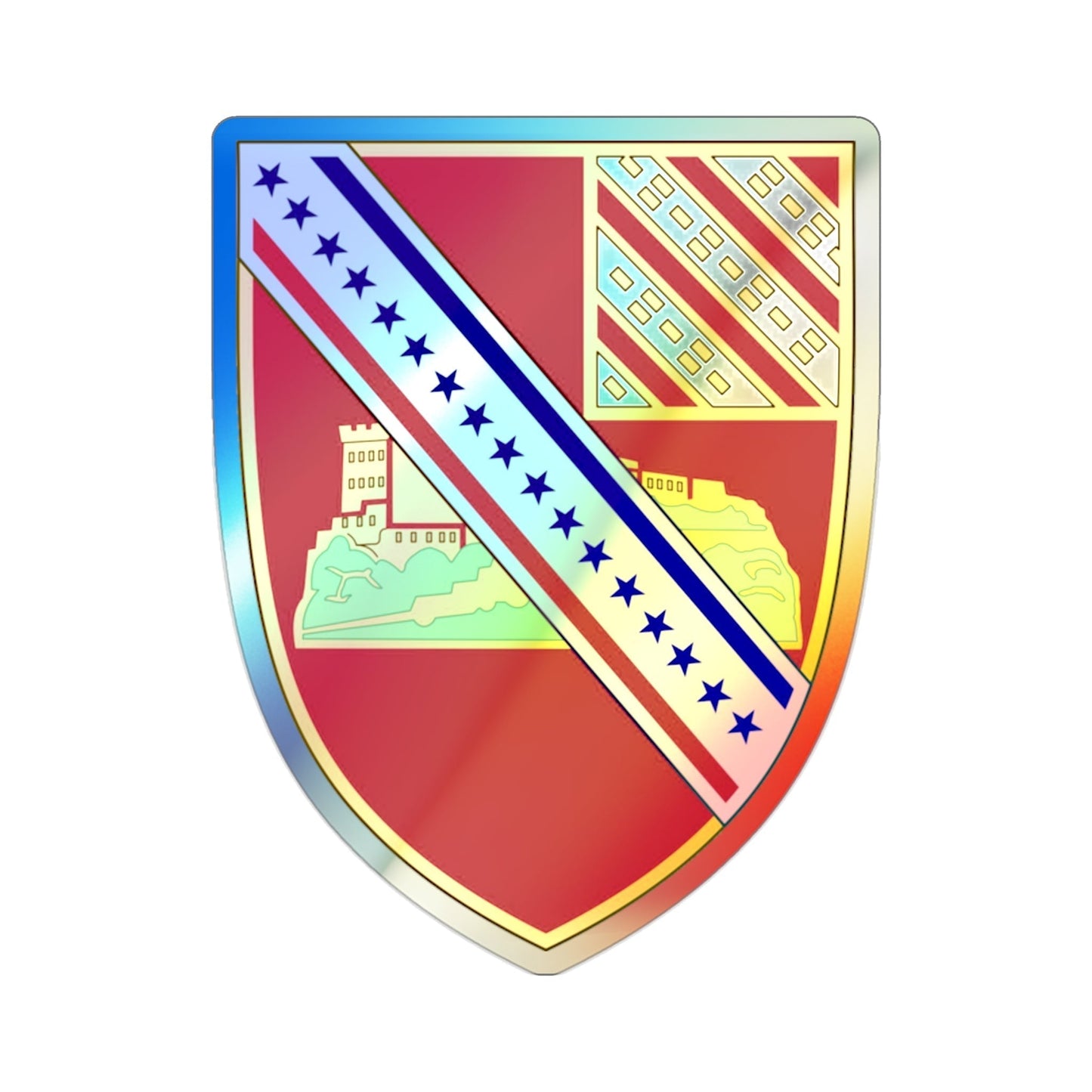 17th Field Artillery Regiment (U.S. Army) Holographic STICKER Die-Cut Vinyl Decal-2 Inch-The Sticker Space