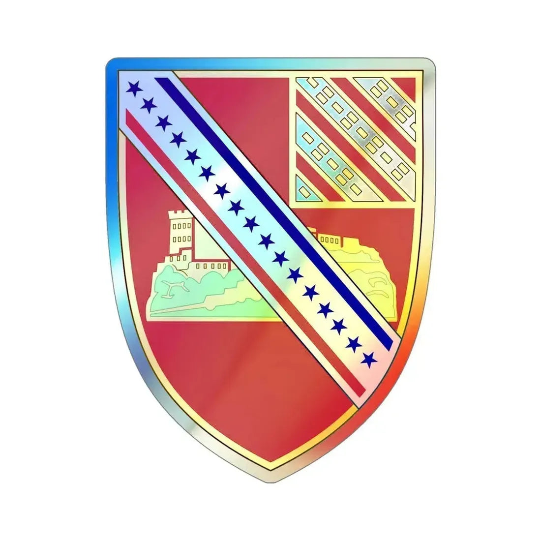 17th Field Artillery Regiment (U.S. Army) Holographic STICKER Die-Cut Vinyl Decal 5 Inch Holographic - The Sticker Space