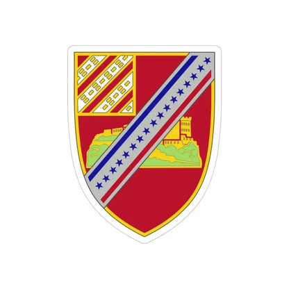 17th Field Artillery Regiment (U.S. Army) REVERSE PRINT Transparent Die-Cut STICKER 6 Inch Die-Cut Transparent - The Sticker Space