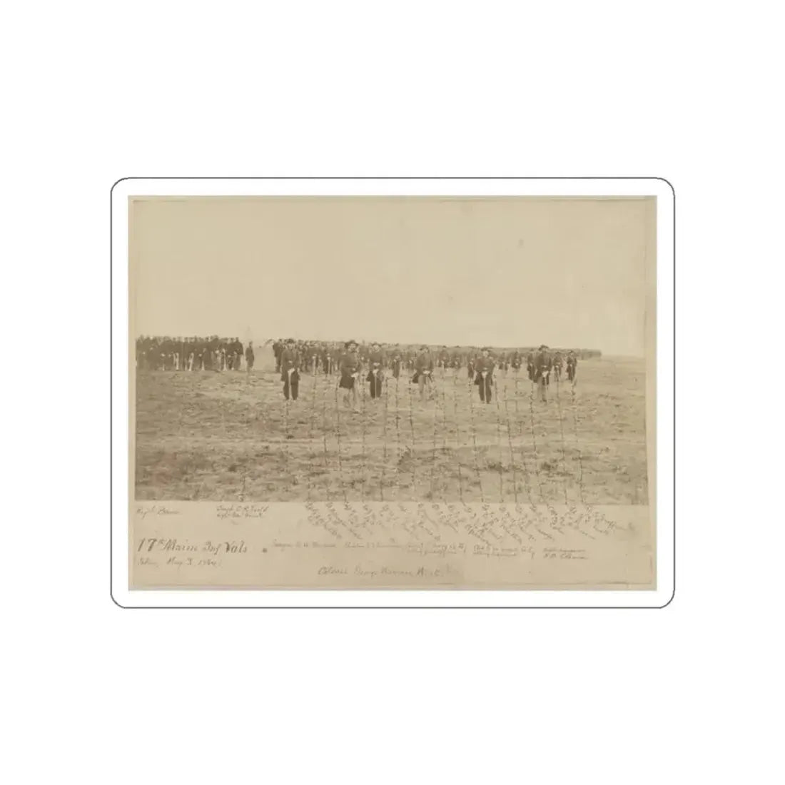 17th Maine Inf. Vols. (U.S. Civil War) STICKER Vinyl Die-Cut Decal - The Sticker Space