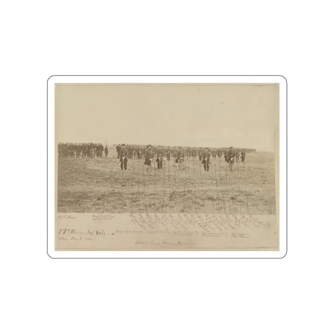 17th Maine Inf. Vols. (U.S. Civil War) STICKER Vinyl Die-Cut Decal - The Sticker Space