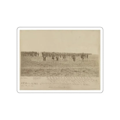 17th Maine Inf. Vols. (U.S. Civil War) STICKER Vinyl Die-Cut Decal White Die-Cut 3 Inch - The Sticker Space