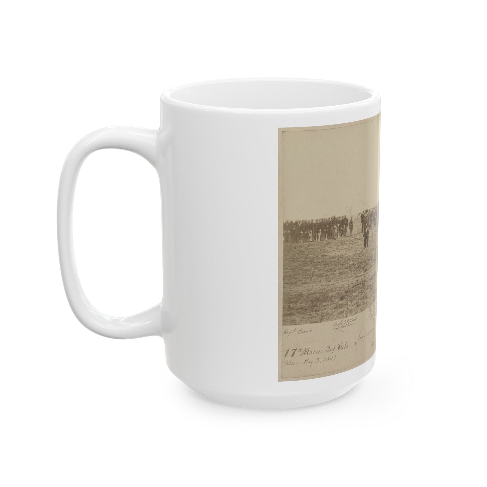 17th Maine Inf. Vols. (U.S. Civil War) White Coffee Mug-The Sticker Space