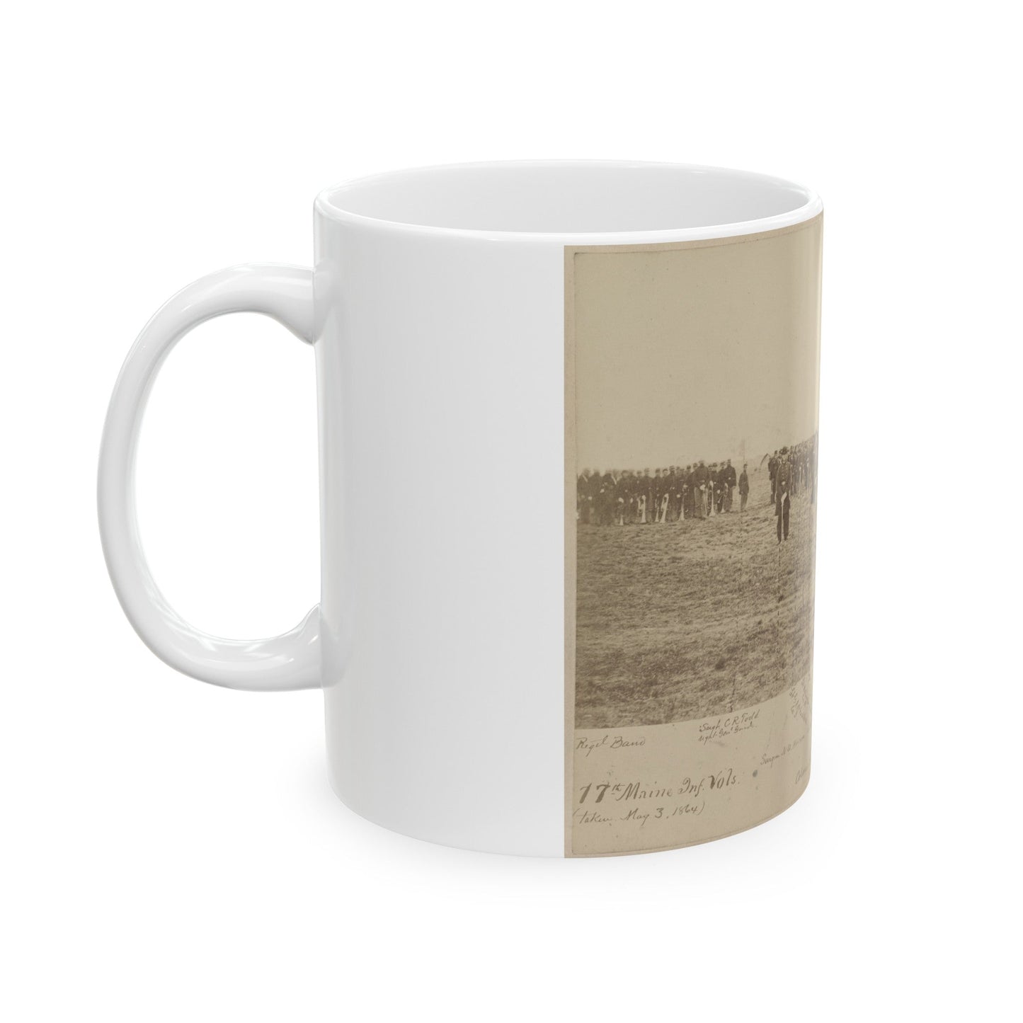 17th Maine Inf. Vols. (U.S. Civil War) White Coffee Mug-The Sticker Space