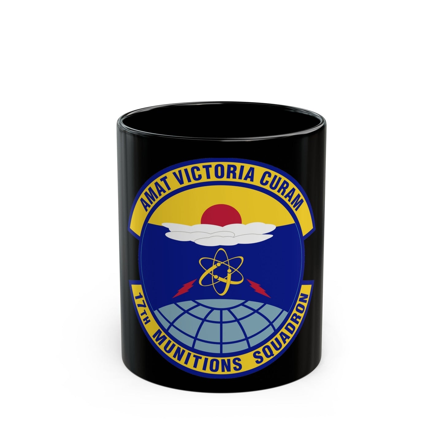 17th Munitions Squadron (U.S. Air Force) Black Coffee Mug-11oz-The Sticker Space