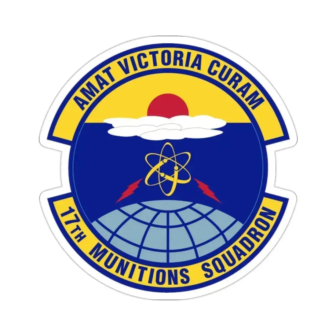 17th Munitions Squadron (U.S. Air Force) STICKER Vinyl Die-Cut Decal 2 Inch - The Sticker Space