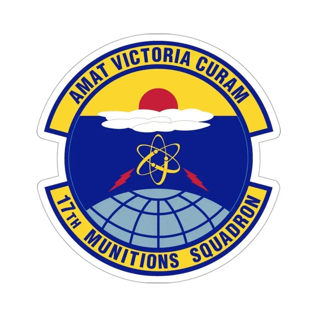 17th Munitions Squadron (U.S. Air Force) STICKER Vinyl Die-Cut Decal - The Sticker Space