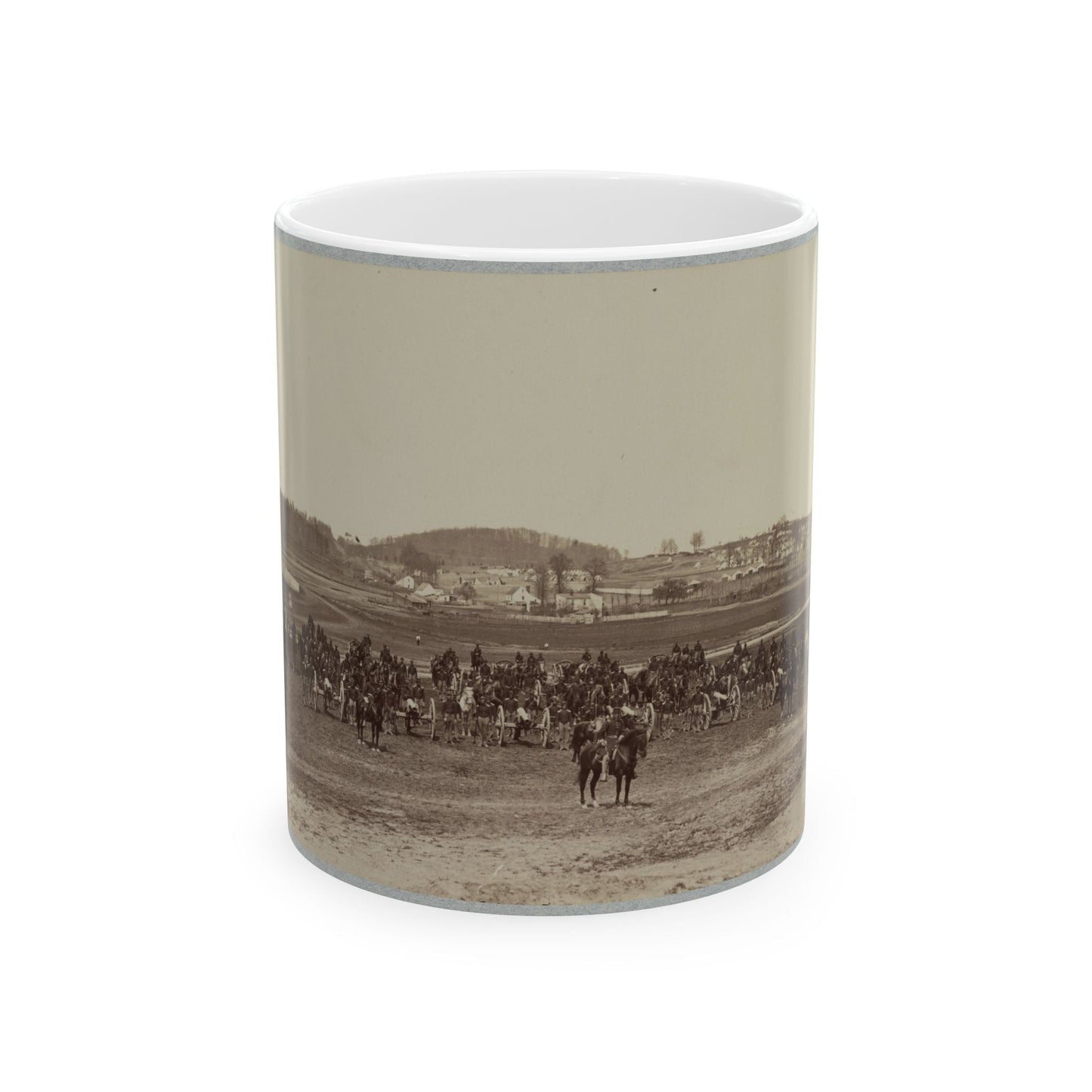 17th New York Battery Artillery Depot, (Camp Barry) Near Washington, D.C. (U.S. Civil War) White Coffee Mug