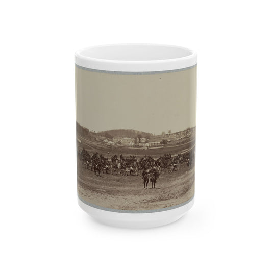 17th New York Battery Artillery Depot, (Camp Barry) Near Washington, D.C. (U.S. Civil War) White Coffee Mug