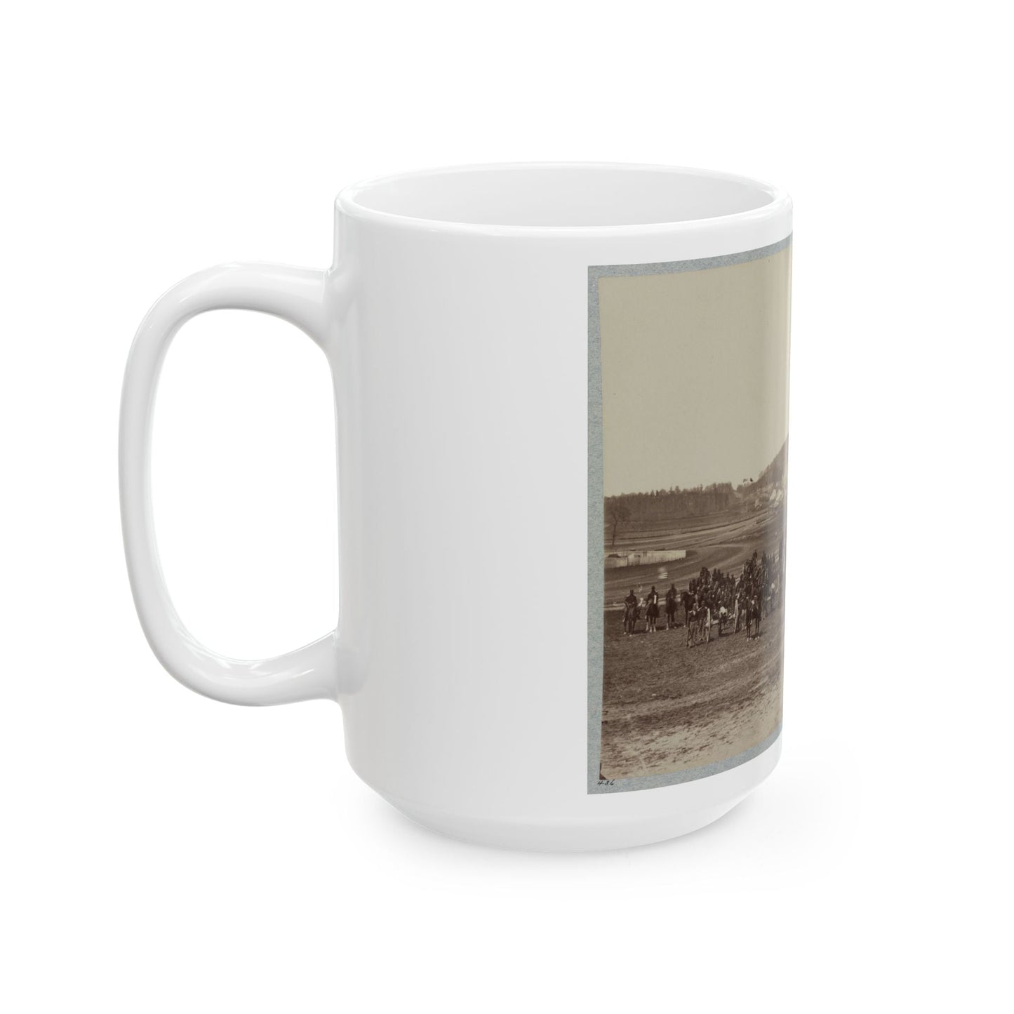 17th New York Battery Artillery Depot, (Camp Barry) Near Washington, D.C. (U.S. Civil War) White Coffee Mug