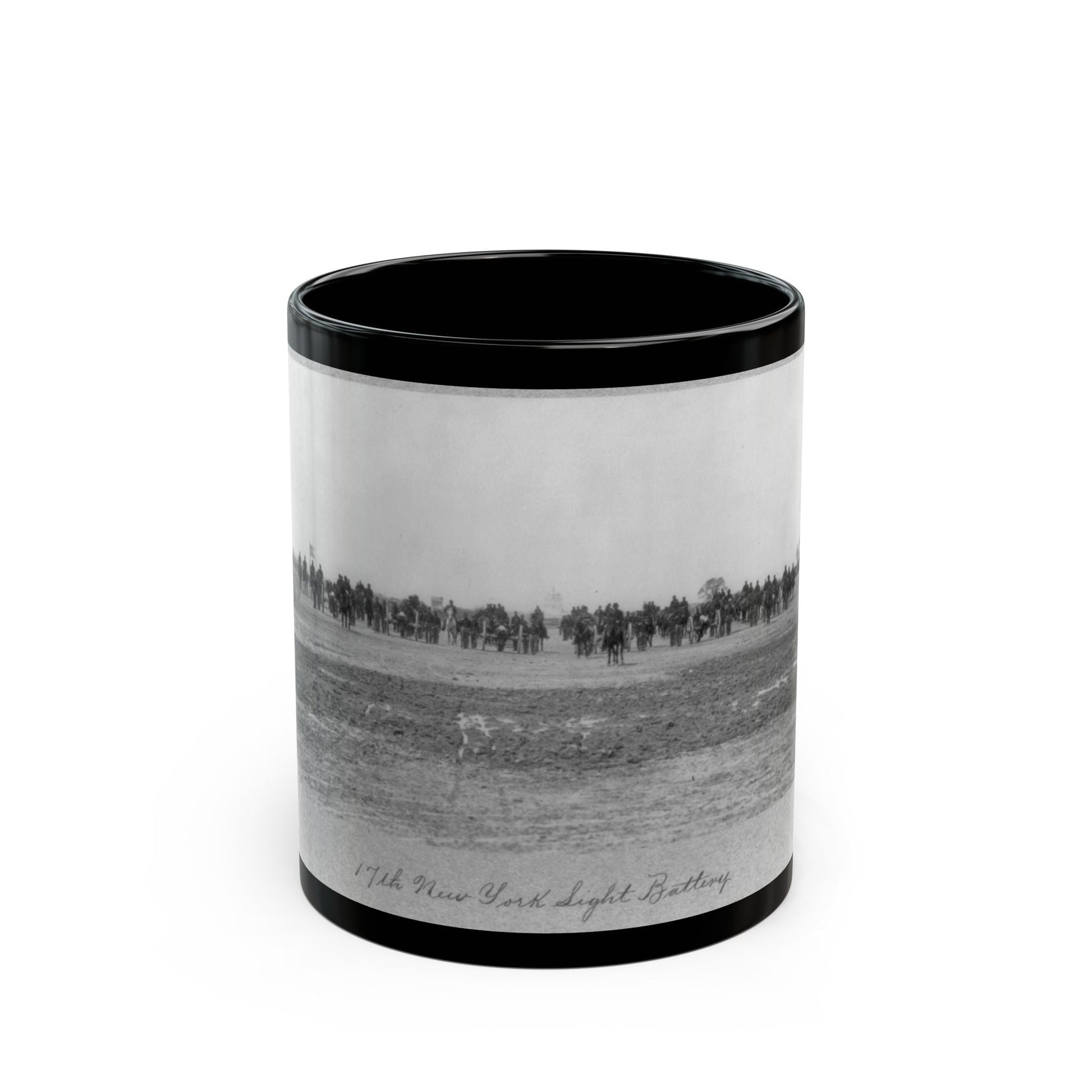 17th New York Light Battery (U.S. Civil War) Black Coffee Mug-11oz-The Sticker Space