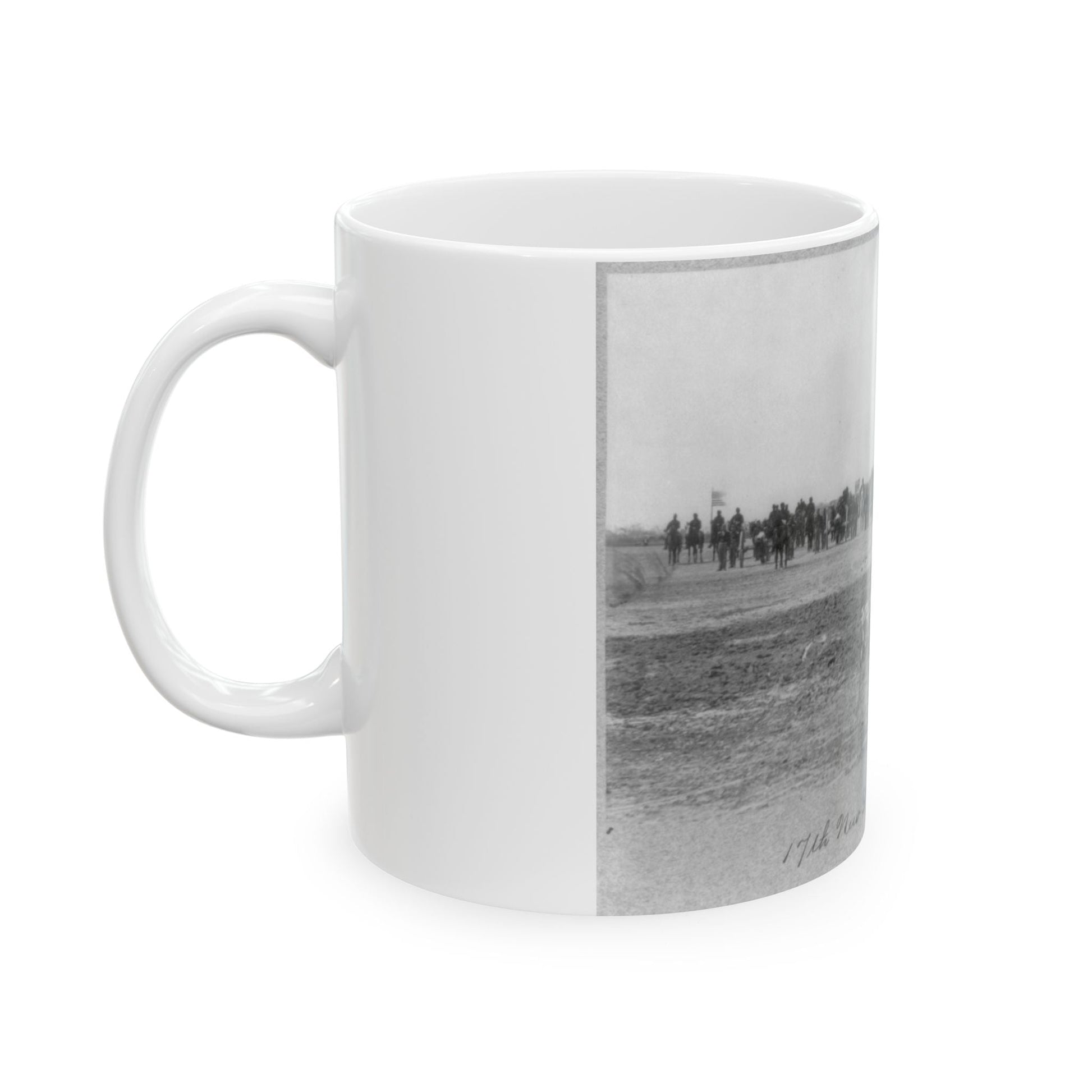 17th New York Light Battery (U.S. Civil War) White Coffee Mug-The Sticker Space