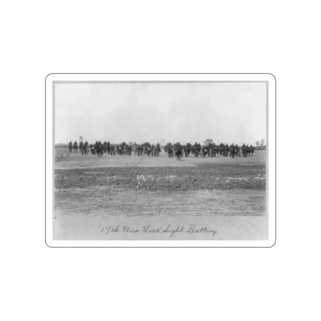 17th New York Light Battery (U.S. Civil War) STICKER Vinyl Die-Cut Decal White Die-Cut 2 Inch - The Sticker Space