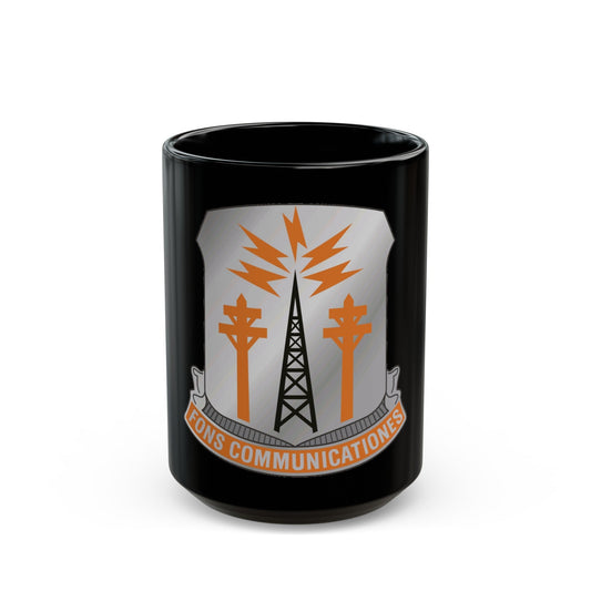 17th Signal Battalion (U.S. Army) Black Coffee Mug-15oz-The Sticker Space