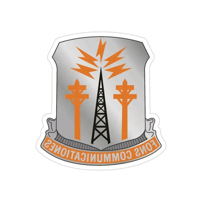 17th Signal Battalion (U.S. Army) REVERSE PRINT Transparent Die-Cut STICKER 6 Inch Die-Cut Transparent - The Sticker Space
