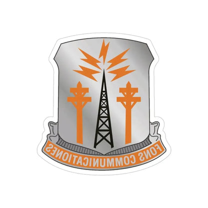 17th Signal Battalion (U.S. Army) REVERSE PRINT Transparent Die-Cut STICKER - The Sticker Space