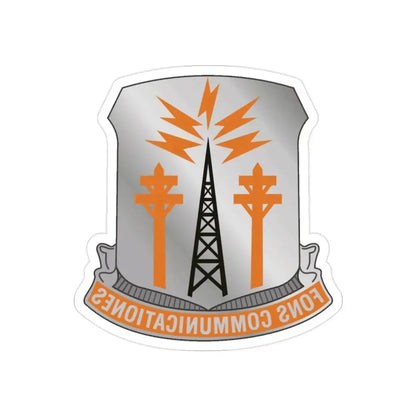 17th Signal Battalion (U.S. Army) REVERSE PRINT Transparent Die-Cut STICKER - The Sticker Space