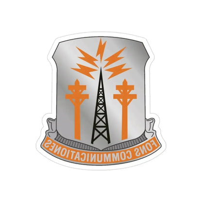 17th Signal Battalion (U.S. Army) REVERSE PRINT Transparent Die-Cut STICKER - The Sticker Space