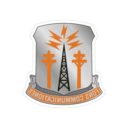 17th Signal Battalion (U.S. Army) REVERSE PRINT Transparent Die-Cut STICKER - The Sticker Space
