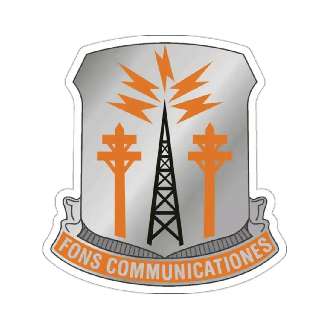 17th Signal Battalion (U.S. Army) STICKER Vinyl Kiss-Cut Decal 2 Inch White - The Sticker Space