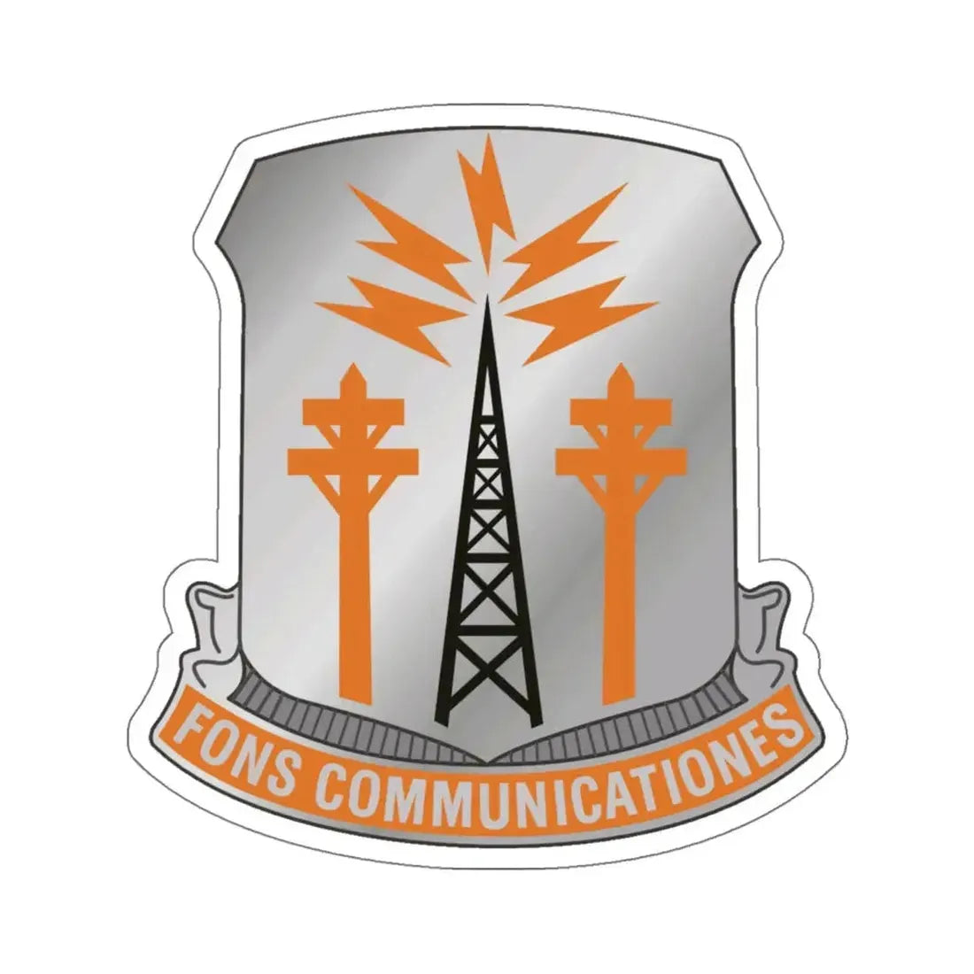 17th Signal Battalion (U.S. Army) STICKER Vinyl Kiss-Cut Decal 6 Inch White - The Sticker Space