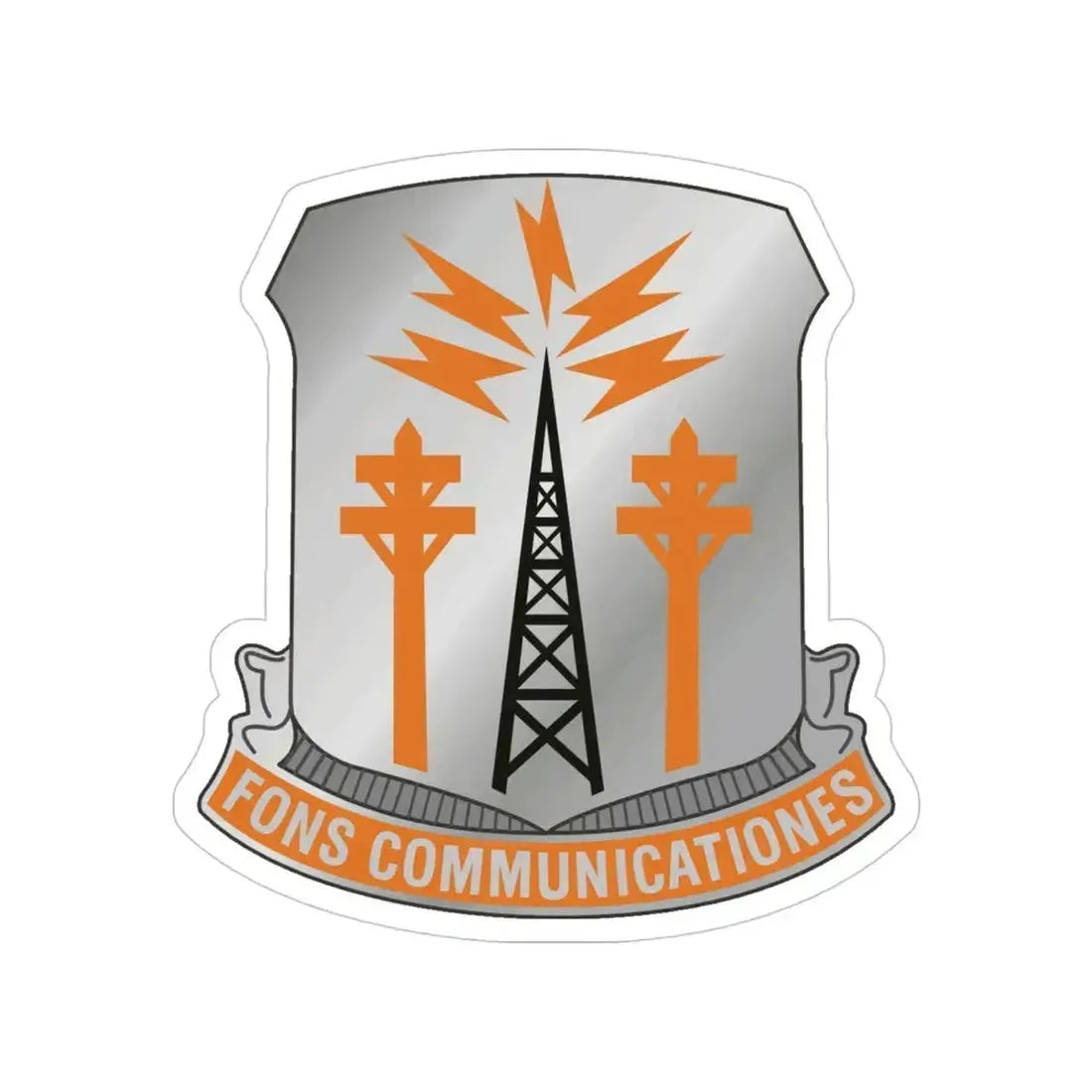 17th Signal Battalion (U.S. Army) Transparent STICKER Die-Cut Vinyl Decal 4 Inch - The Sticker Space