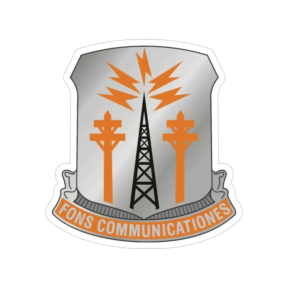 17th Signal Battalion (U.S. Army) Transparent STICKER Die-Cut Vinyl Decal 4 Inch - The Sticker Space