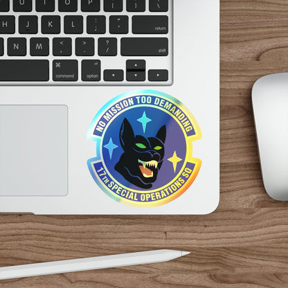 17th Special Operations Squadron (U.S. Air Force) Holographic STICKER Die-Cut Vinyl Decal-The Sticker Space