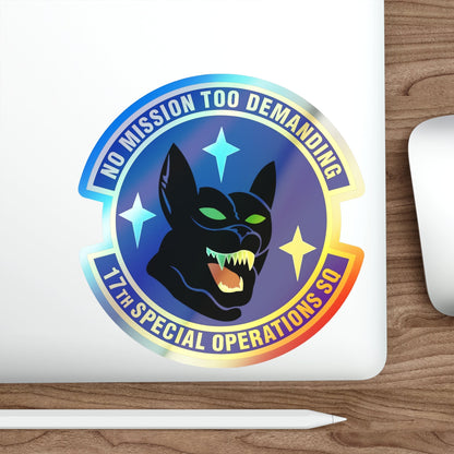 17th Special Operations Squadron (U.S. Air Force) Holographic STICKER Die-Cut Vinyl Decal-The Sticker Space