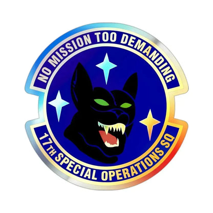 17th Special Operations Squadron (U.S. Air Force) Holographic STICKER Die-Cut Vinyl Decal 2 Inch Holographic - The Sticker Space