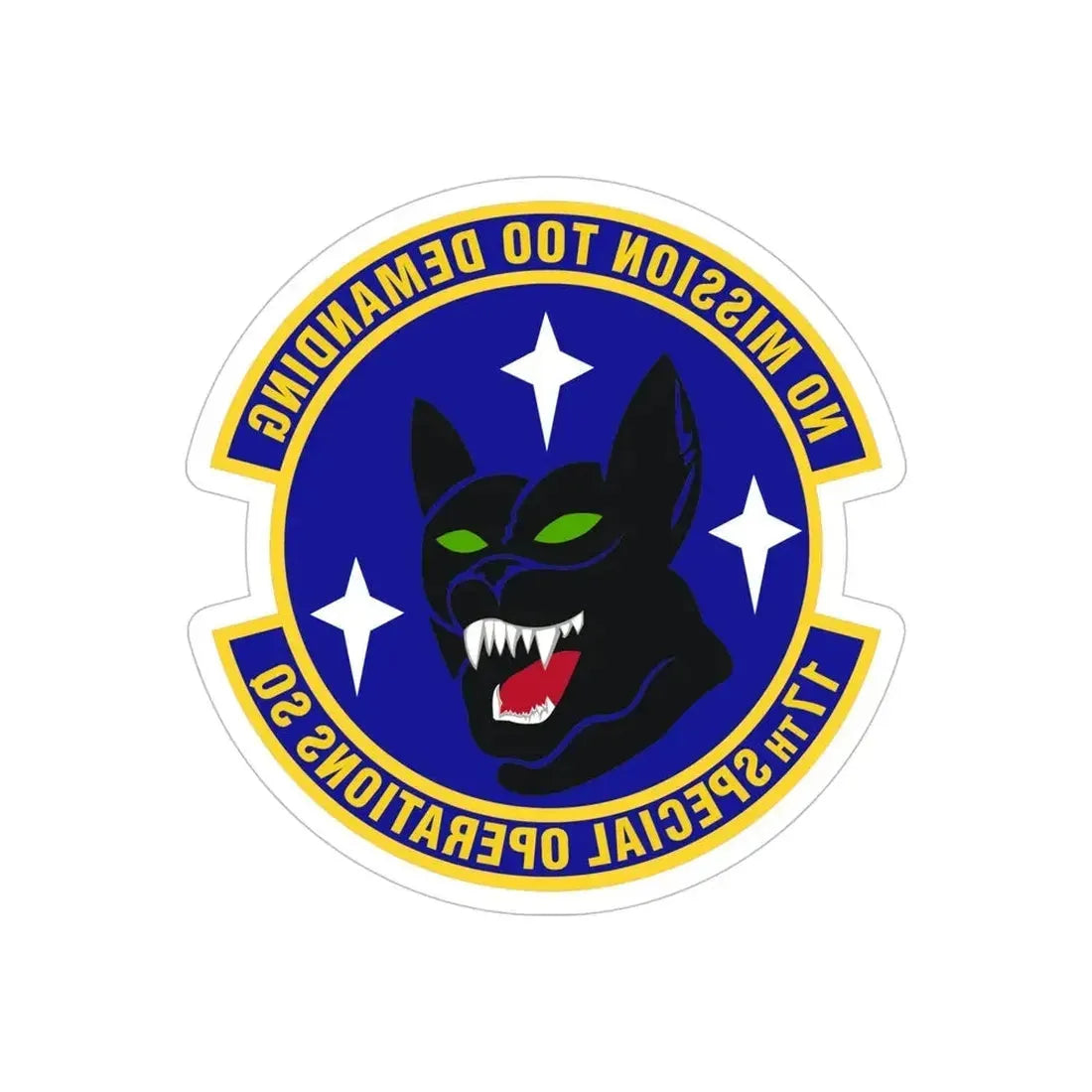 17th Special Operations Squadron (U.S. Air Force) REVERSE PRINT Transparent Die-Cut STICKER - The Sticker Space