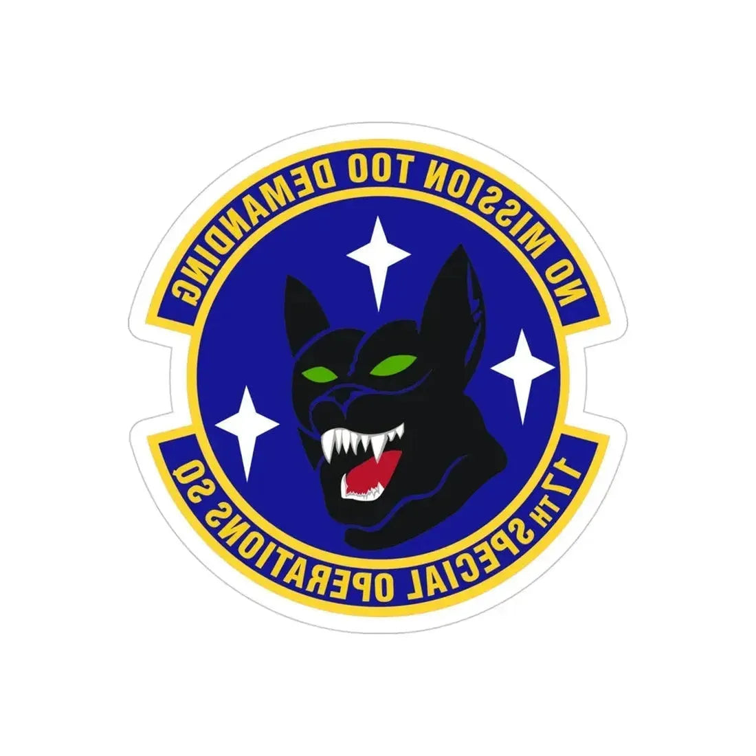 17th Special Operations Squadron (U.S. Air Force) REVERSE PRINT Transparent Die-Cut STICKER - The Sticker Space