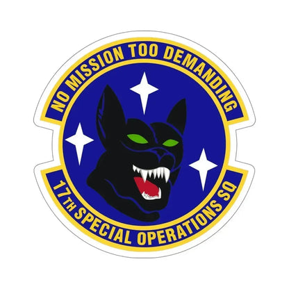 17th Special Operations Squadron (U.S. Air Force) STICKER Vinyl Die-Cut Decal 6 Inch - The Sticker Space