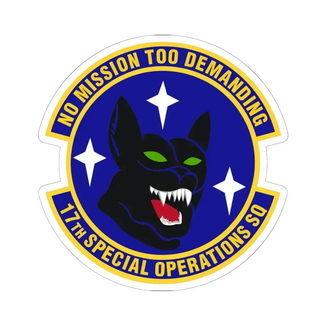 17th Special Operations Squadron (U.S. Air Force) STICKER Vinyl Kiss-Cut Decal 6 Inch White - The Sticker Space