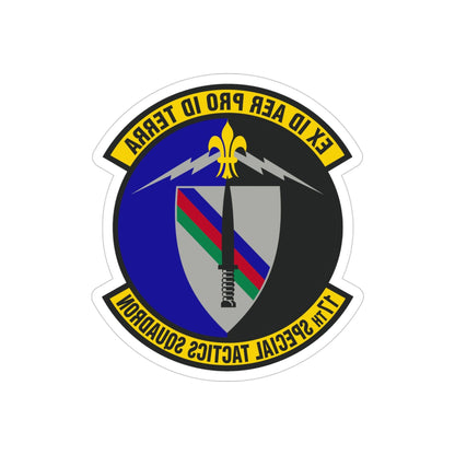 17th Special Tactics Squadron (U.S. Air Force) REVERSE PRINT Transparent STICKER-4" × 4"-The Sticker Space