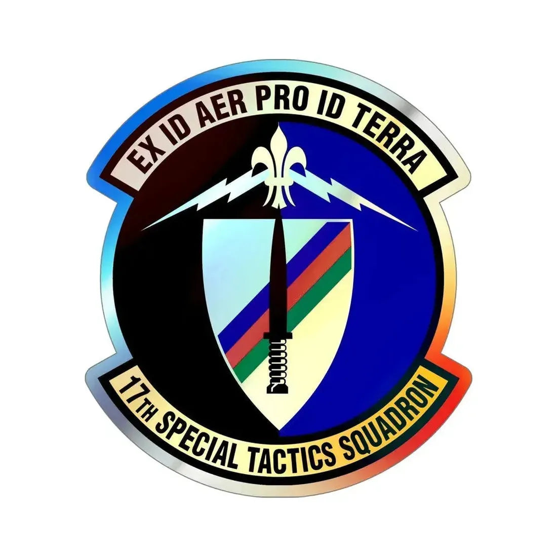 17th Special Tactics Squadron (U.S. Air Force) Holographic STICKER Die-Cut Vinyl Decal 6 Inch Holographic - The Sticker Space