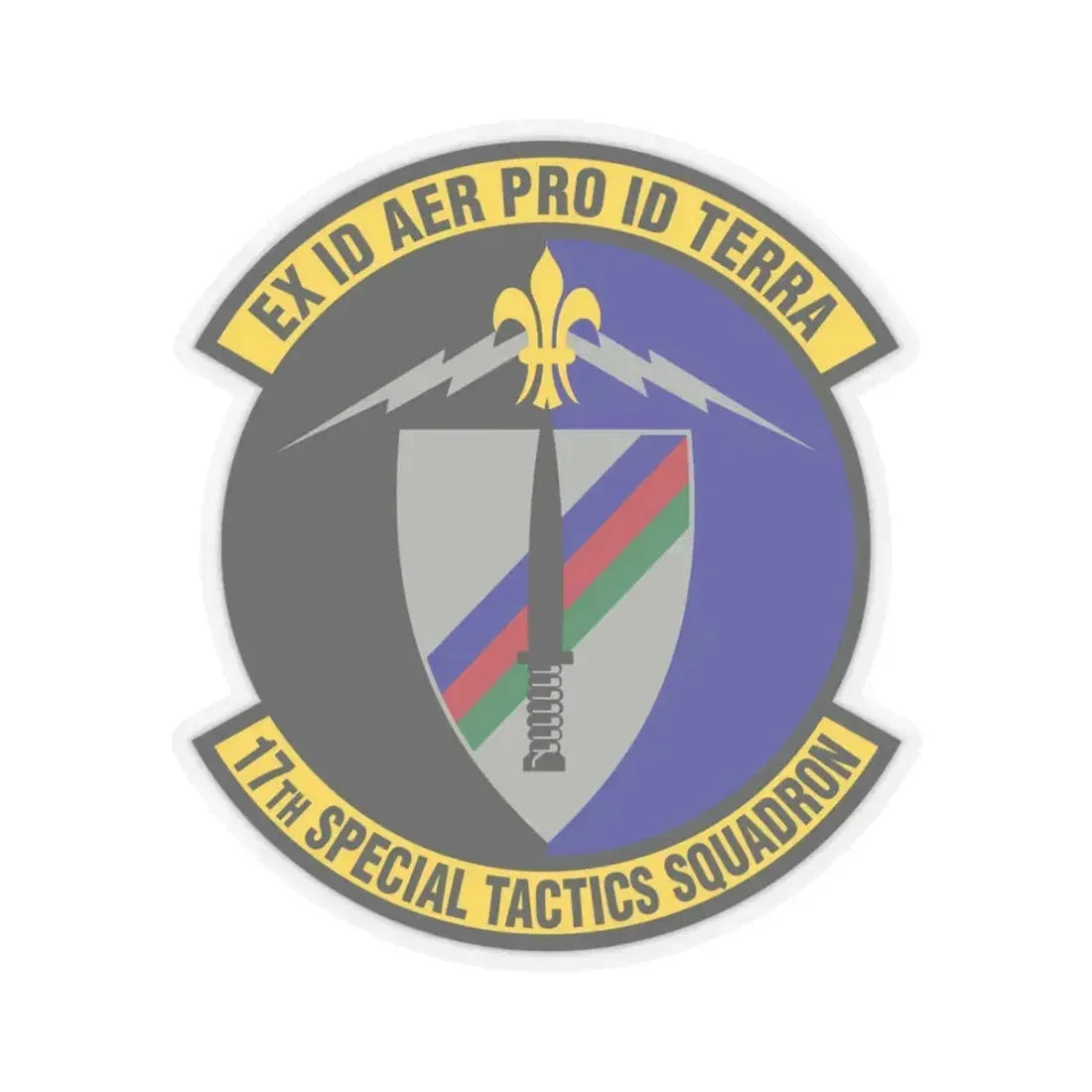 17th Special Tactics Squadron (U.S. Air Force) STICKER Vinyl Kiss-Cut Decal 3 Inch Transparent - The Sticker Space